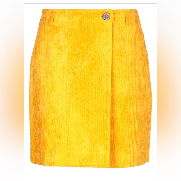 ALYSI yellow skirt size 8 - Picture 3 of 7